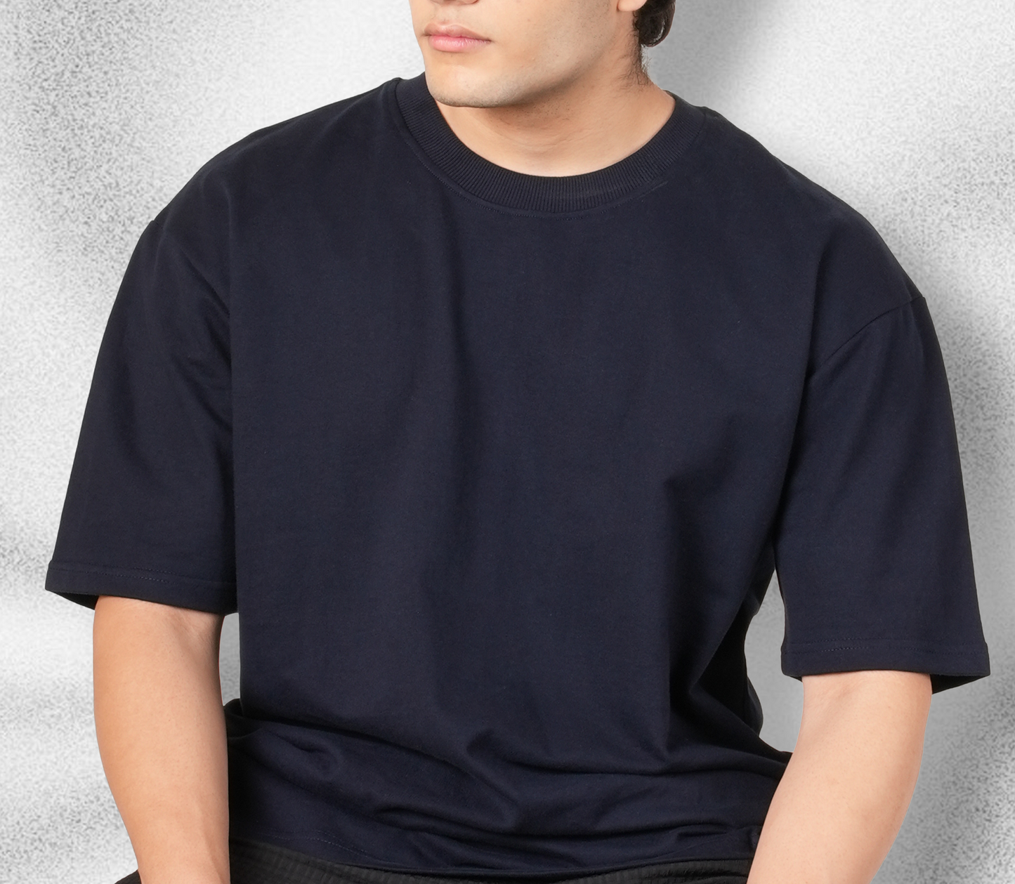Navy Blue Oversized T-shirt