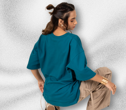 Teal Blue Oversized T-shirt