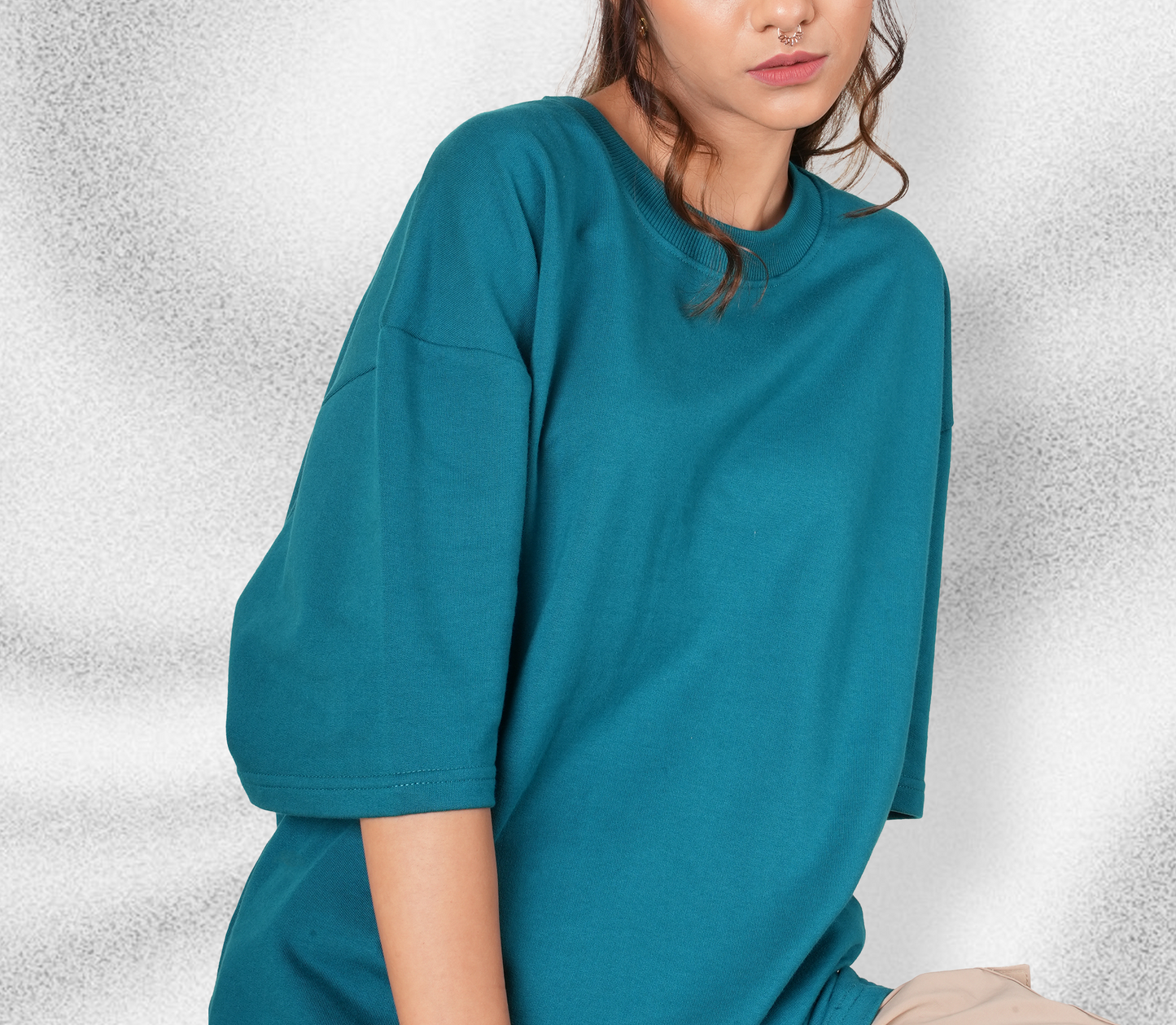Teal Blue Oversized T-shirt