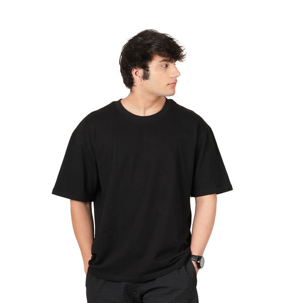 Black Oversized T-shirt (260 GSM) - second image
