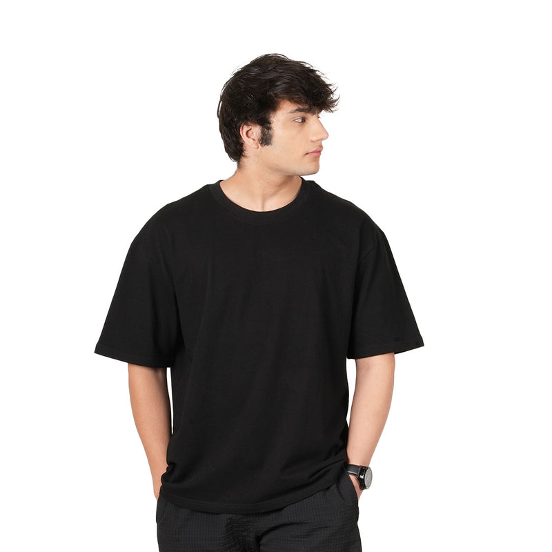 Black Oversized T-shirt (260 GSM)