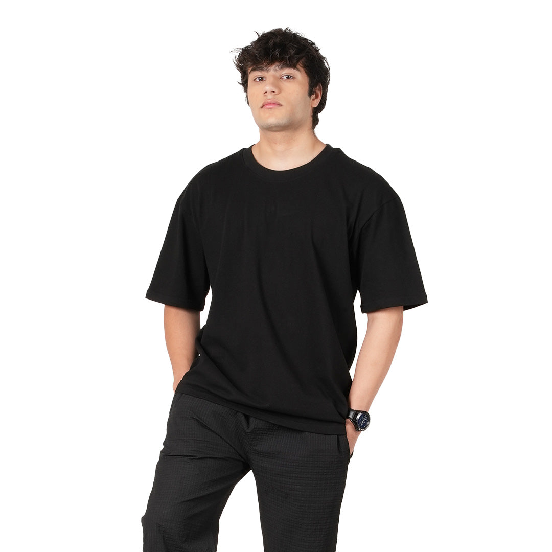 Black Oversized T-shirt (260 GSM)