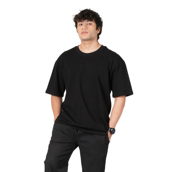 Black Oversized T-shirt (260 GSM)