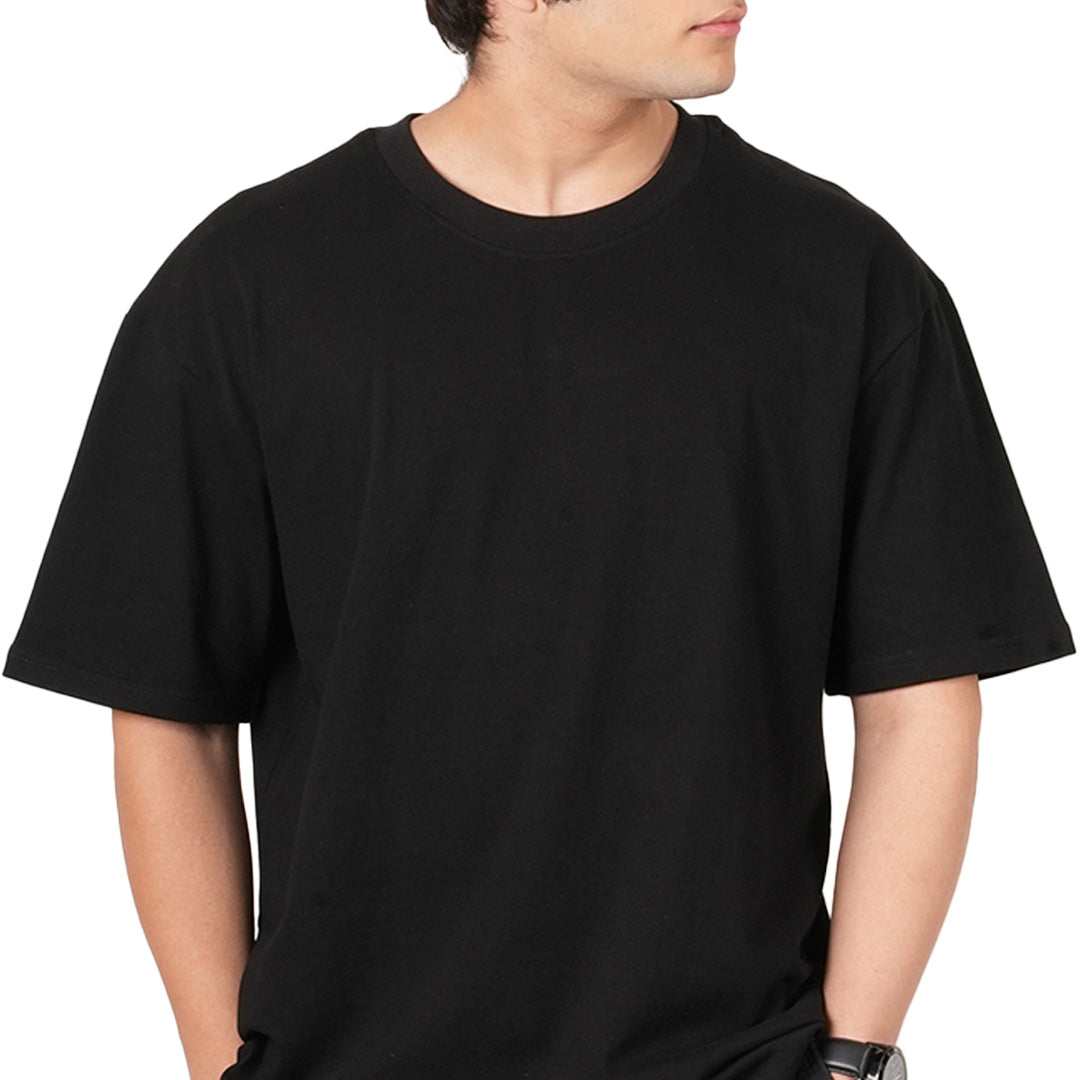 Black Oversized T-shirt (260 GSM)