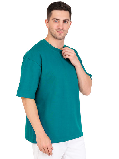 Teal Blue Oversized T-shirt (280 GSM)