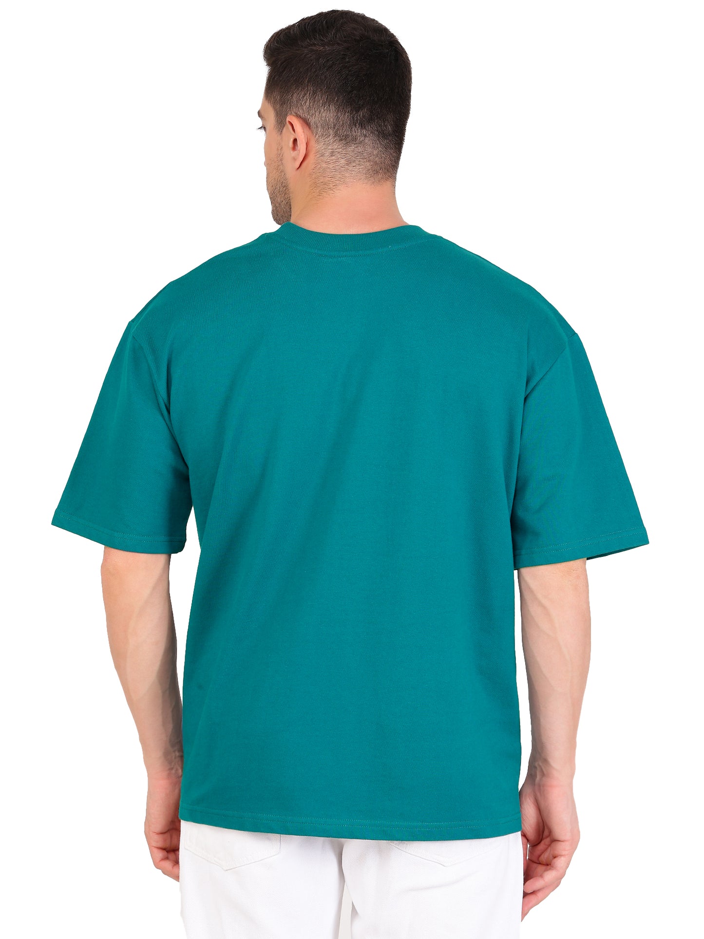 Teal Blue Oversized T-shirt (280 GSM)