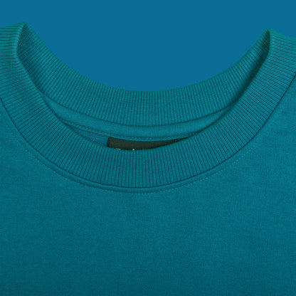 Teal Blue Oversized T-shirt (280 GSM)