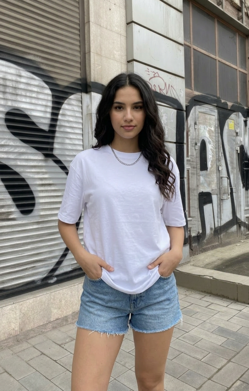 White Oversized T-shirt (260 GSM)