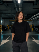 Black Oversized T-shirt (260 GSM)