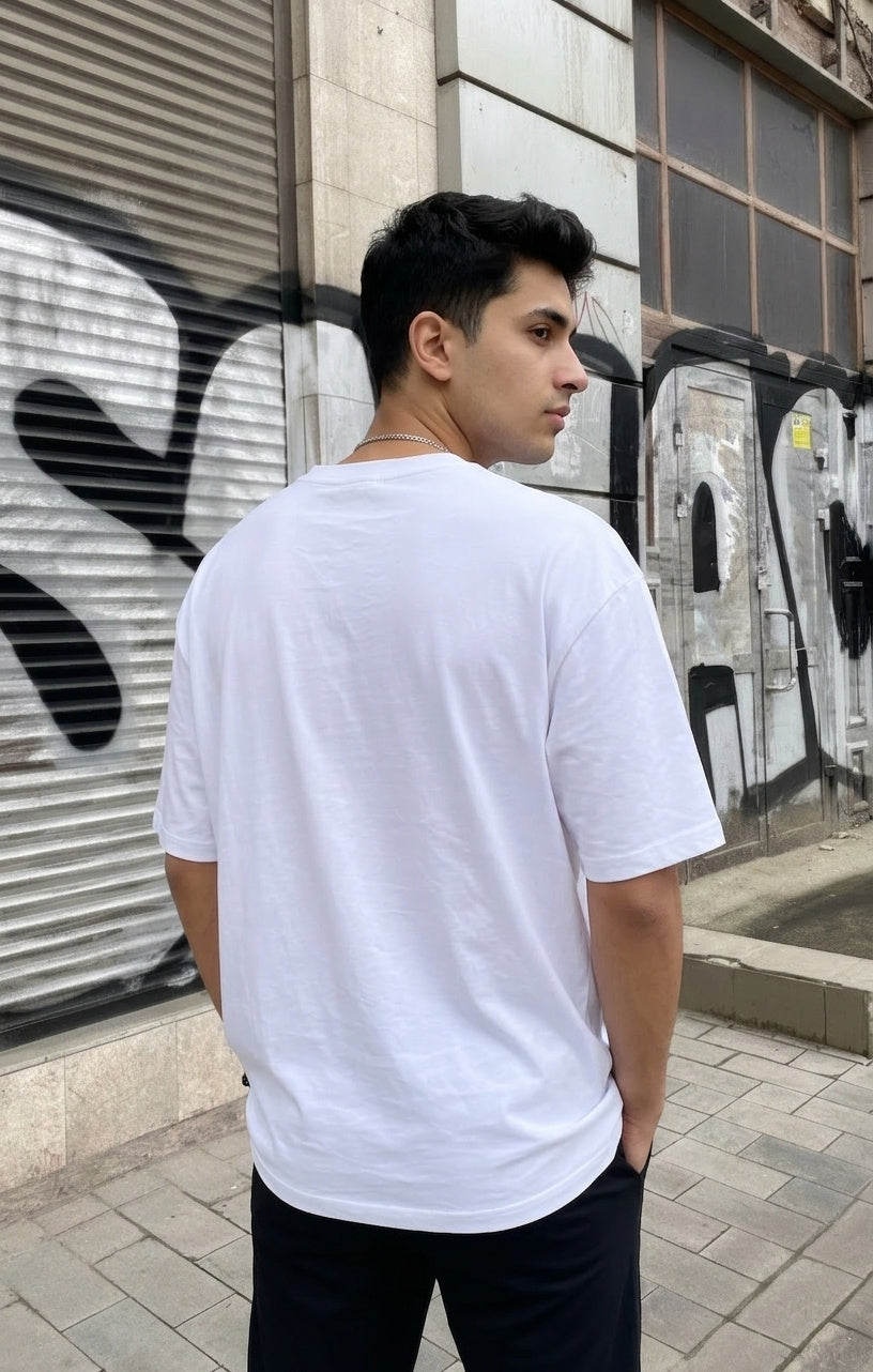 White Oversized T-shirt (260 GSM)