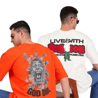 GODLY PASSION Oversized Combo T-shirt