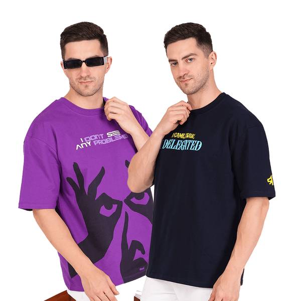 THE GRIT CATALYST Oversized Combo T-shirt