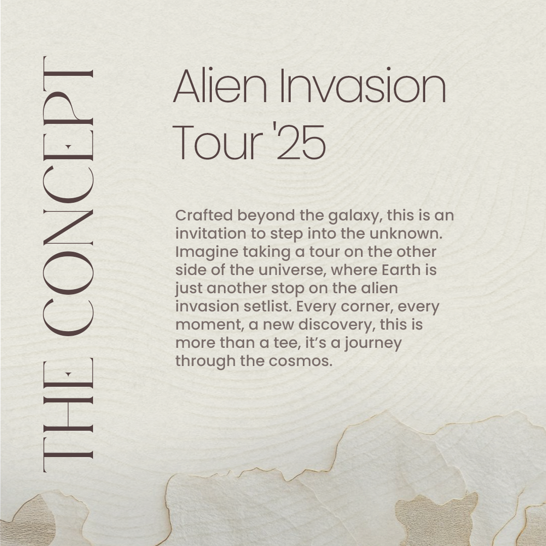 Alien Invasion Tour '25 Oversized T-shirt