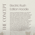 Electric Rush Edition Blue Oversized Hoodie