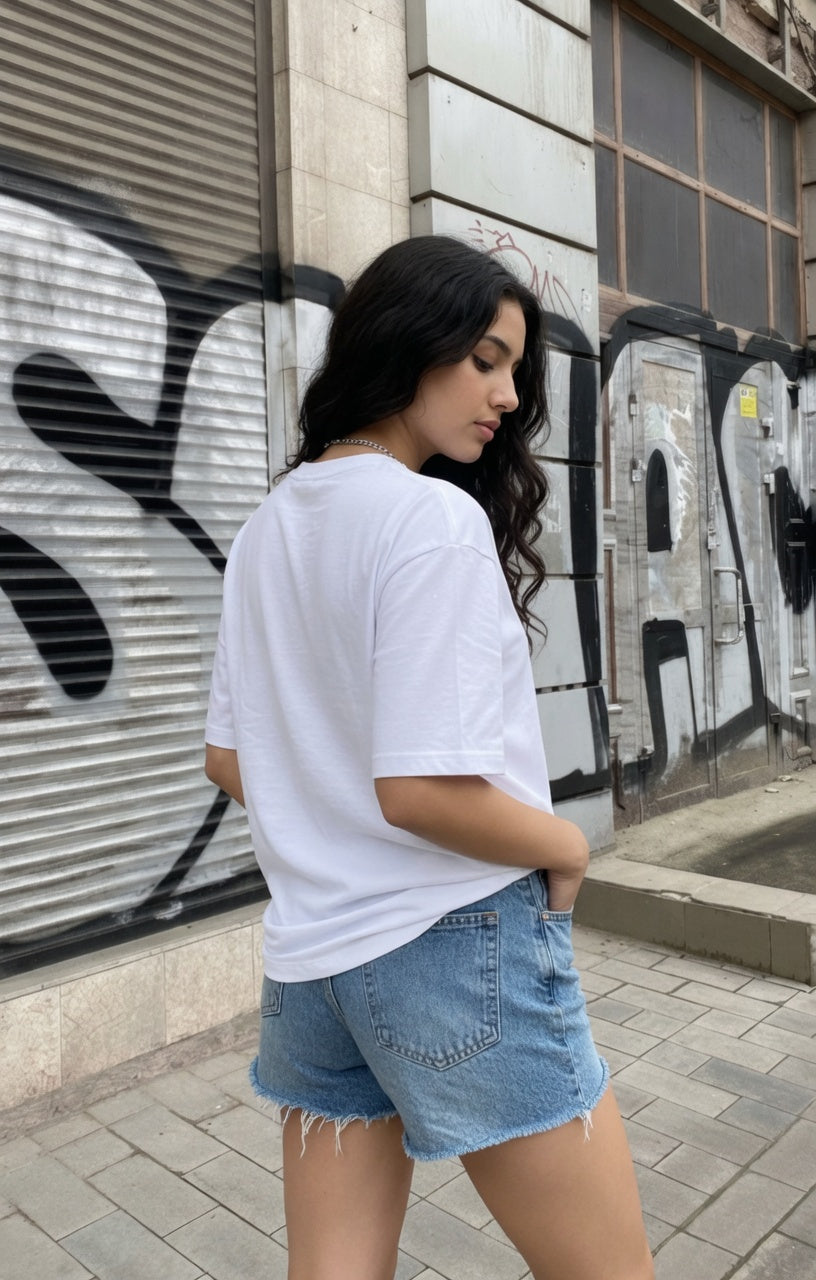 White Oversized T-shirt (260 GSM)