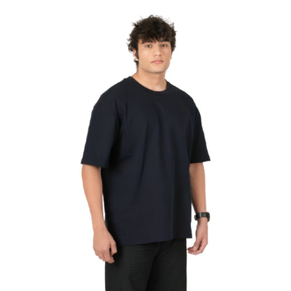 Navy Blue Oversized T-shirt (280 GSM)