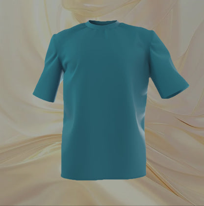 Teal Blue Oversized T-shirt