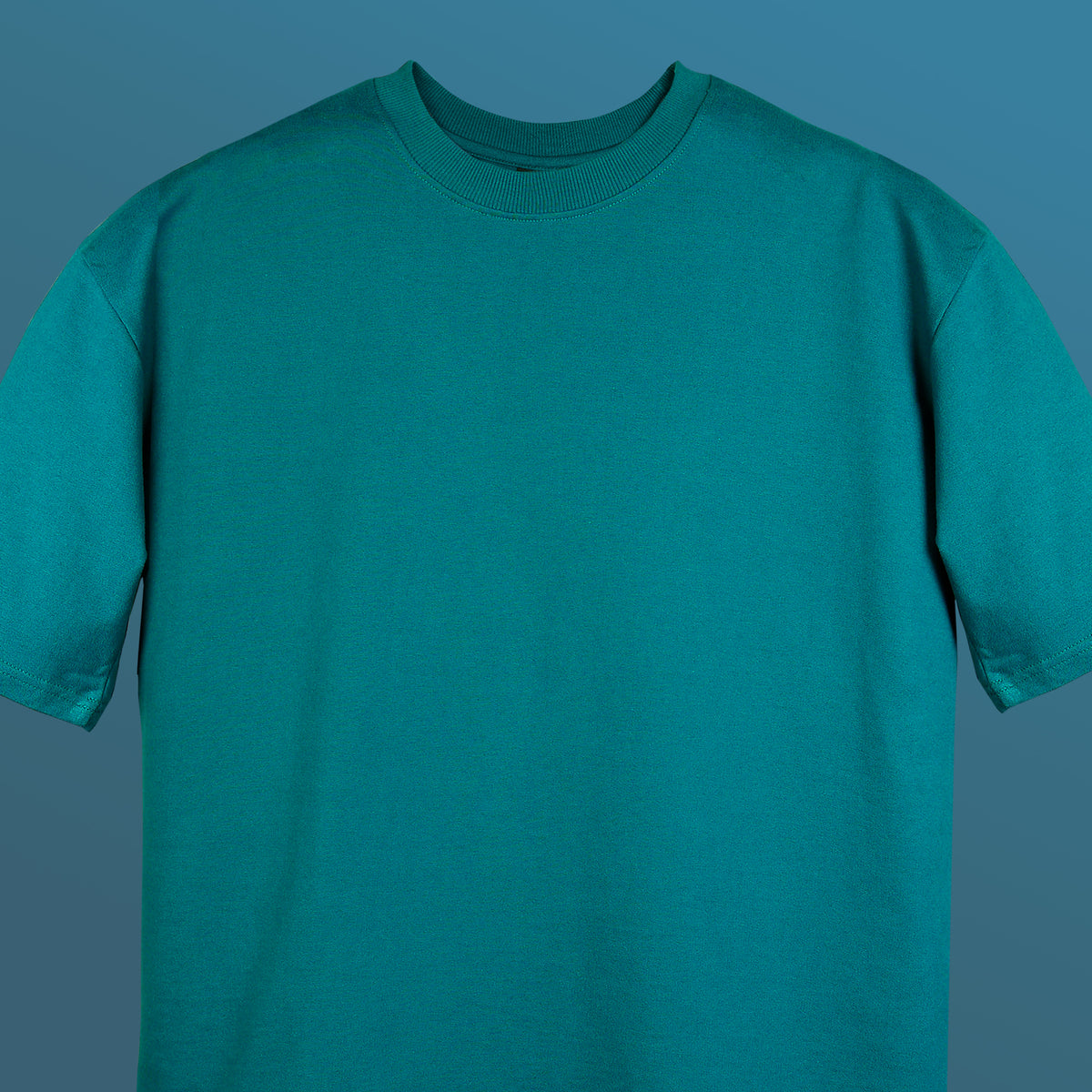 Teal Blue Oversized T-shirt (280 GSM)